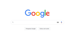foto da home do buscador google